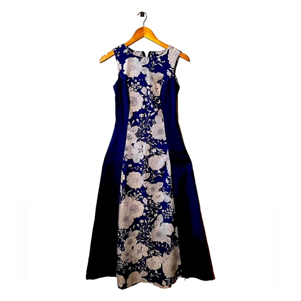 Vintage Paneled Maxi dress from brand name Surf made in Hawaii. Sz Sm